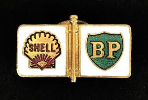 Shell-Mex and B.P. Ltd Oil Company petrol tanker driver lapel …
