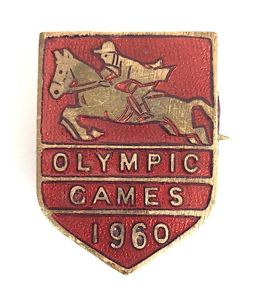 Olympic Games Rome 1960 equestrian badge Pat Smythe on Prince …