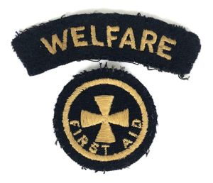 Post War Civil Defence First Aid Sleeve Badge & Welfare …