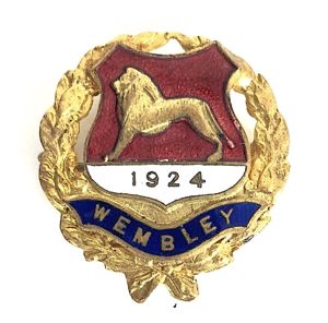 1924 British Empire Exhibition Wembley gilt and enamel souvenir badge