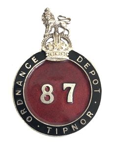 Tipnor 87 Ordnance Depot Badge Portsmouth Hampshire