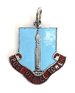 General Post Office GPO Tower London enamel pendant fob