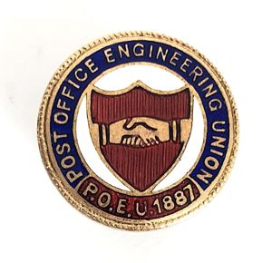 Post Office Engineering trade union badge