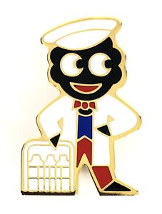 Robertsons 1980 Golly milkman advertising badge