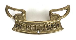 Boy Scouts 2nd class first pattern brass sleeve award badge