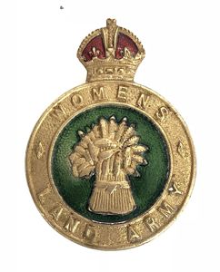 WW2 Womens Land Army WLA Hat Badge loop fittings