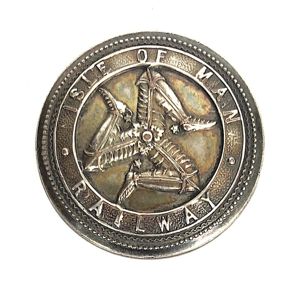 Isle of Man Railway Button 1873 to 1904
