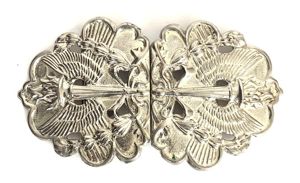 Torch of Knowledge 1977 hallmarked silver nurses buckle