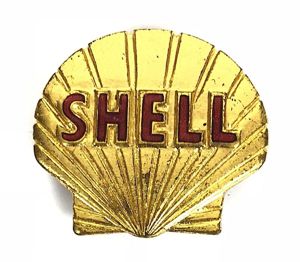 Shell Oil Company Aircraft Petrol c1950 promotional pin badge by …