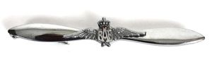 Royal Air Force pilots wing RAF aircraft propeller pin badge