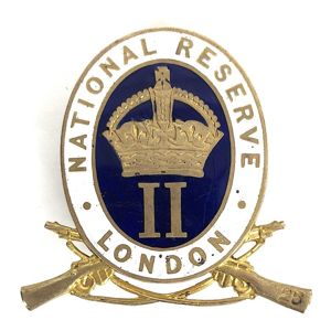 WW1 National Reserve Class II Stoke Newington London badge