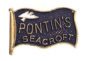 Pontins Holiday Camp Seacroft enamel flag badge Norfolk