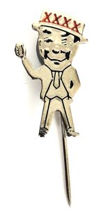 Castlemaine Perkins XXXX Brewery MR Fourex Cartoon Mascot Advertising Badge