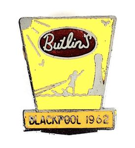 Butlins 1962 Blackpool holiday camp surfboarder badge