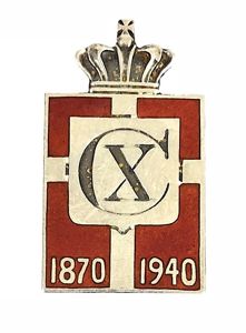 King Christian X of Denmark 1870 1940 patriotic badge by …