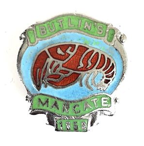 Butlins 1956 Margate holiday camp red lobster badge