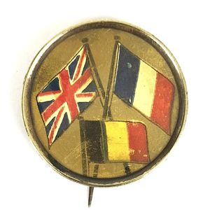 WW1 United We Stand Britain France Belgium flags patriotic fundraising …