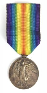 WW1 10th Bn Suffolk Regiment 1917 Officer Casualty Victory Medal