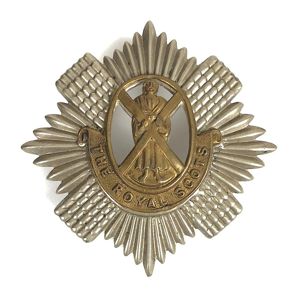 The Royal Scots glengarry cap badge post 1881