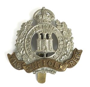 The Suffolk Regiment infantry cap badge 1901 to 1952