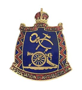 Royal Artillery Association of Artificers lapel badge
