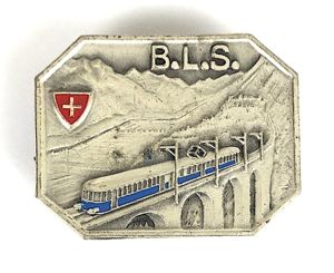 Bern-Lötschberg-Simplon- BLS Swiss Railway train badge