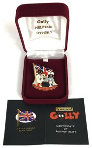 Saras Badge 2002 Robertsons Approved Golly Leukaemia Research Charity Badge