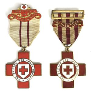 British Red Cross Society VAD Trained Nurse technical medal pair …