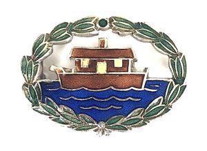 Girl Guides Our Ark houseboat badge by J.R.Gaunt