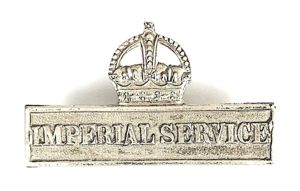 WW1 Territorial Force Imperial Service Volunteer uniform breast badge Lambourne …