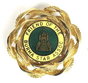 Friend of the Burma Star Association pin badge Numbered 98