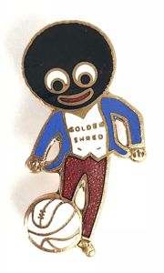 Robertsons Golly footballer white waistcoat advertising badge H.W.Miller