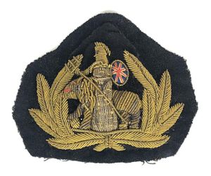 British India Steam Navigation Company Officers Gold Bullion Cap Badge