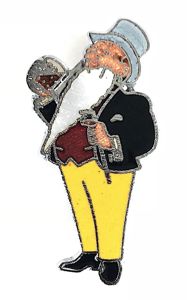 William Younger Brewery Father William mascot figure beer tasting badge …