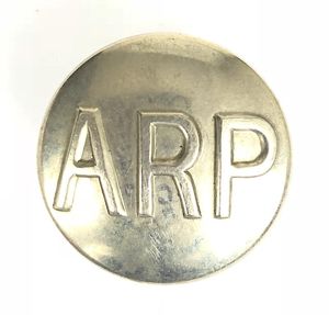Air Raid Precautions ARP bluette overall button Ed Gill Birmingham
