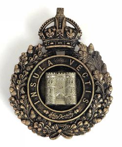 Isle of Wight Constabulary helmet plate pre-1940's