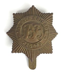 The Boys Brigade cadets bronze cap badge 1918 -1924