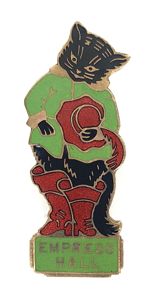 Empress Hall Theatre London Puss in Boots pantomime promotional badge