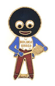 Robertsons Golly tennis player white waistcoat advertising badge J.R.Gaunt