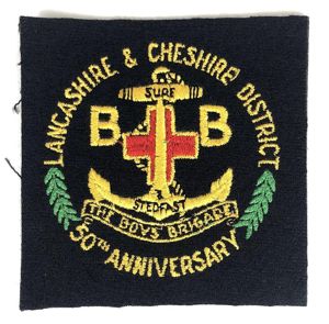 Boys Brigade Lancashire & Cheshire District 50th Anniversary Badge