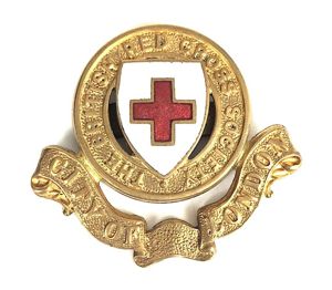 WW1 British Red Cross City of London Cap Badge