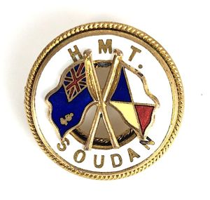 His Majesty's Troopship H.M.T. Souda P&O shipping line ships bouy …