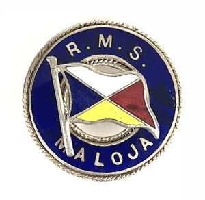 R.M.S. Maloja P&O shipping line ships bouy badge
