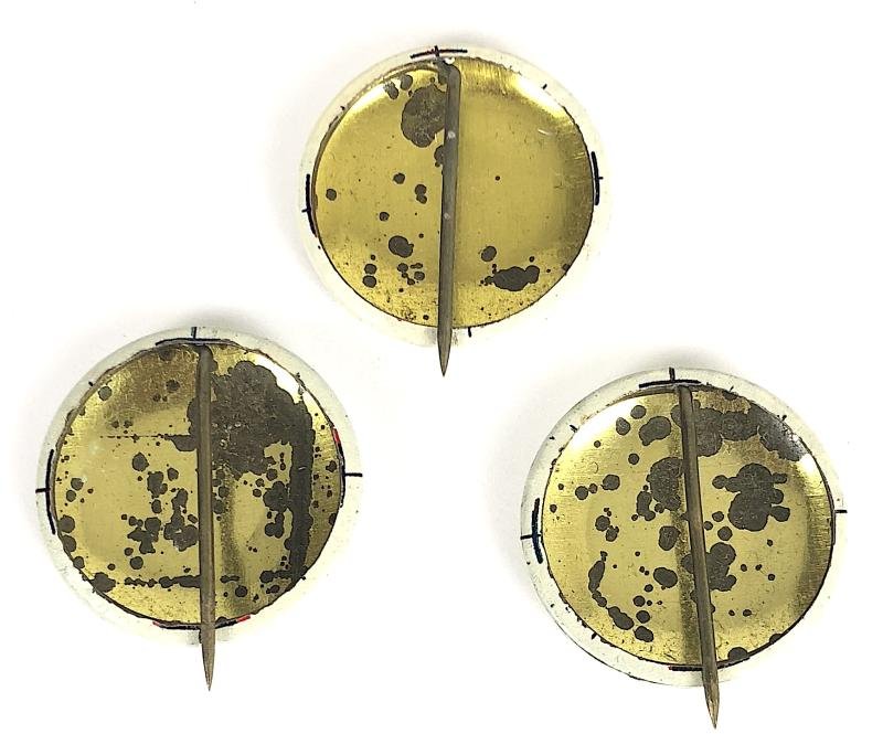 National Flags of France, Lithuania & Morocco vintage pin badges — image 2