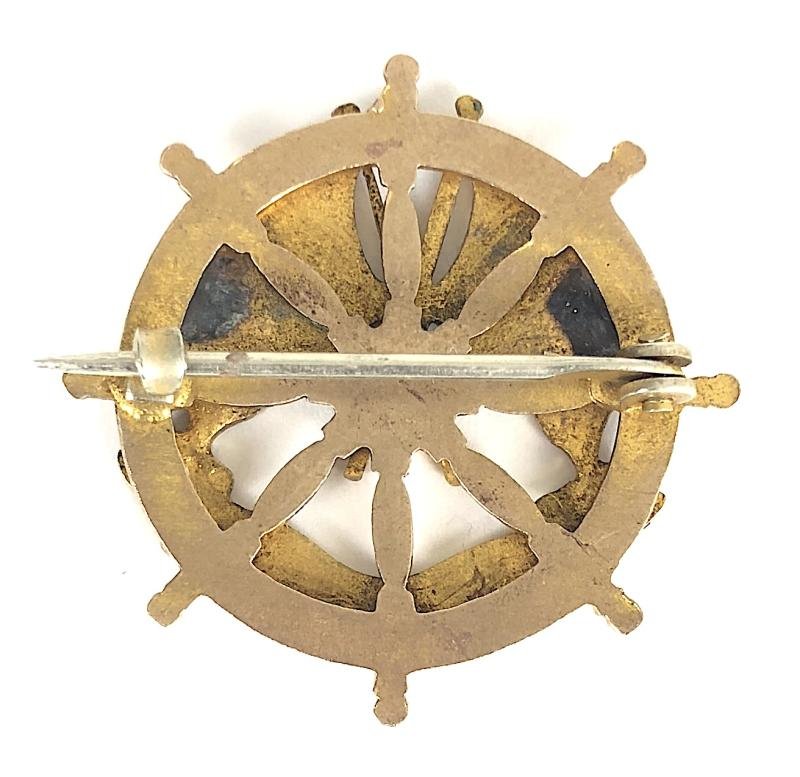 R.M.S. Otway Orient Line ships wheel badge torpedoed and sunk by German U-boat — image 2