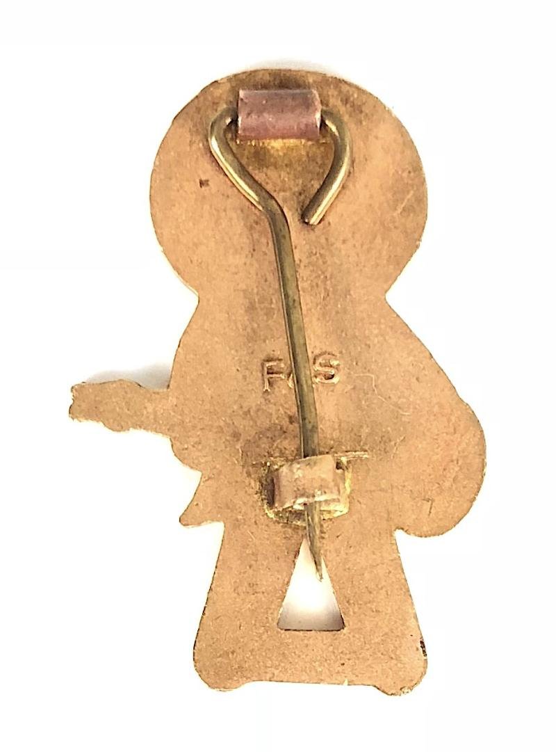 Robertsons Golly guitarist white waistcoat advertising badge F&S — image 2