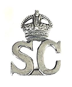 Spcial Constable SC chromium plated collar badge
