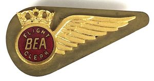 BEA British European Airways Flight Clerk Winged Badge c1946 to …