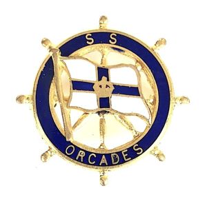 SS Orcades Orient Steam Navigation Company ships wheel badge Sunk …