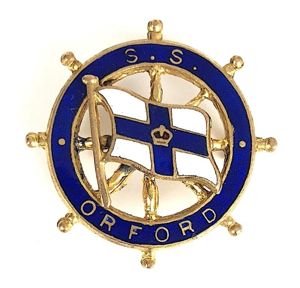 SS Orford Orient Steam Navigation Company ships wheel badge 1940 …